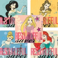 Disney Stickers | Character Stickers<SmileMakers Disney Princess Resourceful Saver Bank Stickers - Stickers from
