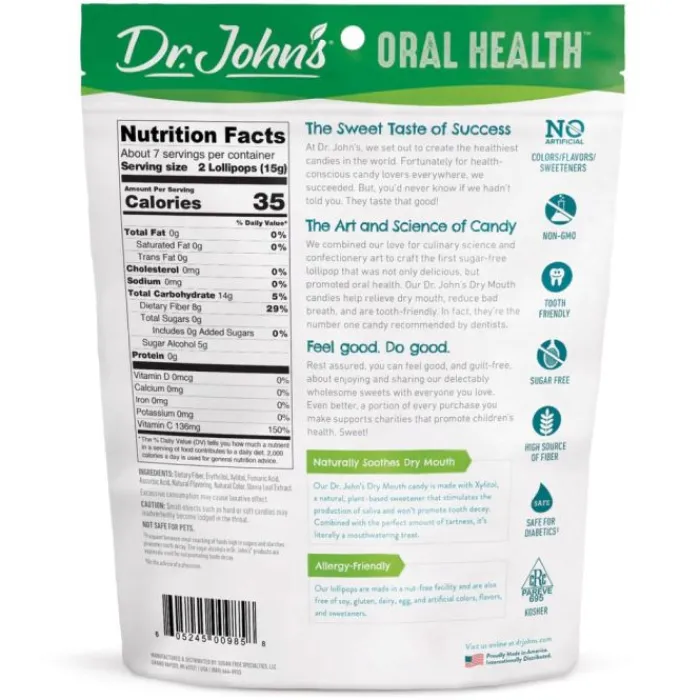 Vision Themed Prizes | Medical Themed Prizes<SmileMakers Dr. John's Dry Mouth Tart Cherry Lollipops