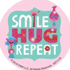 Character Stickers<SmileMakers Dreamworks’ Trolls Glitter Stickers - Stickers from
