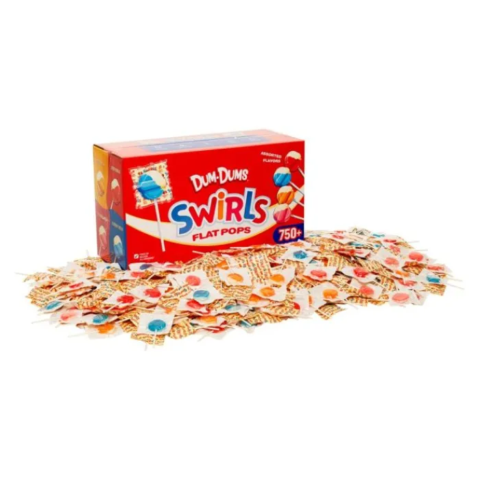 Lollipops<Dum Dum Swirls Flat Pop Lollipops - Candy & Gum from SmileMakers