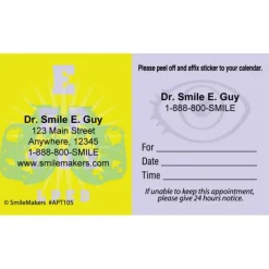 Appointment Cards<SmileMakers Faded Eye Sticker Appt Cards - Eye Care Appointment Cards from