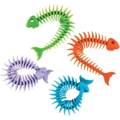 Jewelry | Individually Wrapped Toys<SmileMakers Fish Bone Fidget Bracelets - Stretchy Toys from