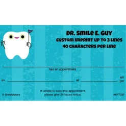 Appointment Cards<SmileMakers Flag Tooth Appointment Cards - Appointment Cards - from