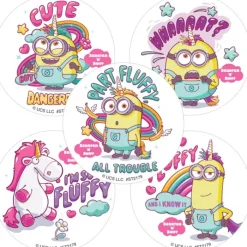 Stickers | Character Stickers<SmileMakers Fluffy Minions Scented Stickers - Stickers from