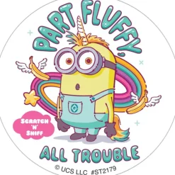 Stickers | Character Stickers<SmileMakers Fluffy Minions Scented Stickers - Stickers from