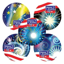 Fourth Of July | Other Fun Stickers<SmileMakers Foil Fireworks Assorted Stickers - 4th of July/Patriotic Stickers from