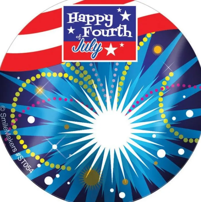Fourth Of July | Other Fun Stickers<SmileMakers Foil Fireworks Assorted Stickers - 4th of July/Patriotic Stickers from