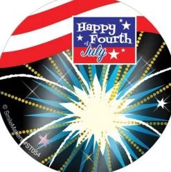 Fourth Of July | Other Fun Stickers<SmileMakers Foil Fireworks Assorted Stickers - 4th of July/Patriotic Stickers from