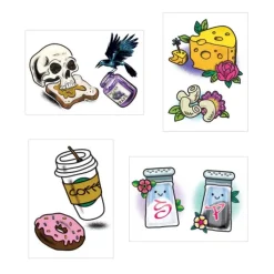 Toys | Toys & Prizes<SmileMakers Food BFFs Temporary Tattoos - Temporary Tattoos from
