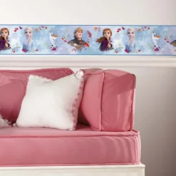 Wall Decals<SmileMakers Frozen 2 Peel & Stick Border - Office Décor from