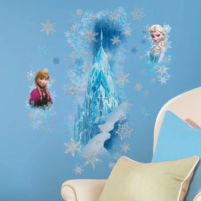 Wall Decals<SmileMakers Frozen Ice Palace With Else & Anna Giant Wall Decals - Office Décor from