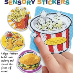 Fidget & Distraction Toys | Fidget & Distraction<SmileMakers Fun Foods Textured Sensory Shapes - Stickers from