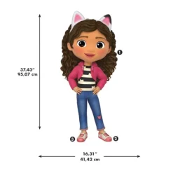 Wall Decals<SmileMakers Gabby's Dollhouse Giant Peel & Stick Wall Decals