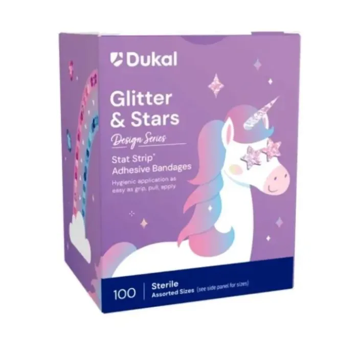 Bandages | Medical Practice Essentials<SmileMakers Glitter Stars and Strips Bandages - Latex Free Bandages from