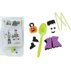 Halloween | Individually Wrapped Toys<SmileMakers Halloween Character Spoon Craft Kits - Craft Kits from