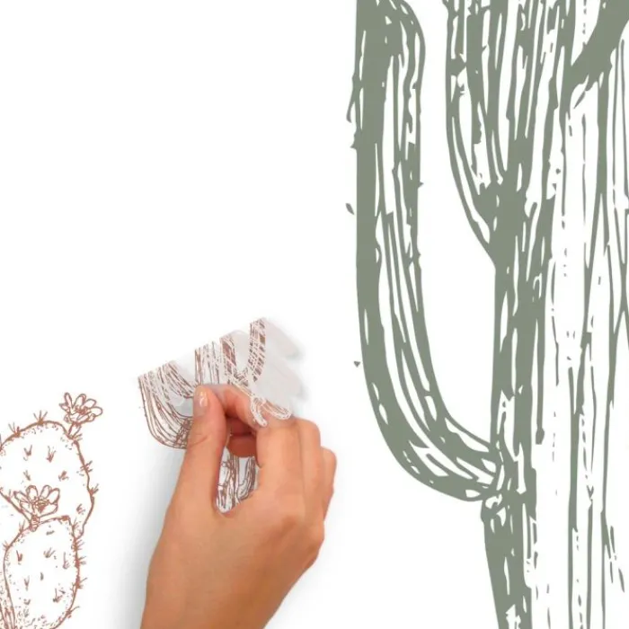 Wall Decals<SmileMakers Hand-Drawn Cactus Wall Decals - Office Décor from