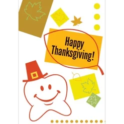 Thanksgiving<SmileMakers Happy Tooth Thanksgiving greeting Cards  - Dental Greeting Cards from