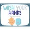 Wall Decals<SmileMakers Horizontal Wash Your Hands Wall Decal- Office Décor from