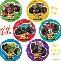 Character Stickers<SmileMakers Hot Wheels Monster Trucks Mini Dot Stickers - Stickers from