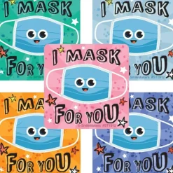 Patient Stickers | Dental Stickers<SmileMakers I Mask For You Stickers - Stickers from