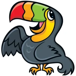 Wall Decals<SmileMakers Jungle Friends Toucan Wall Decal - Office Decor from