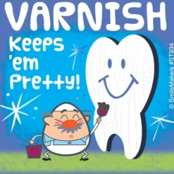 Dental Stickers | Other Fun Stickers<SmileMakers 100 Just Varnished My Teeth Stickers -