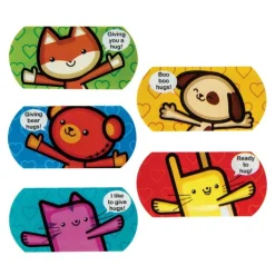 Bandages | Medical Practice Essentials<KidCare ™ Animal Hug Mini Strip Bandages - Bandages from SmileMakers