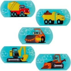Bandages | Medical Practice Essentials<KidCare ™ Construction Pals Mini Strip Bandages - Bandages from SmileMakers