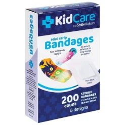 Bandages | Medical Practice Essentials<KidCare ™ Monster Mini Strip Bandages - Bandages from SmileMakers