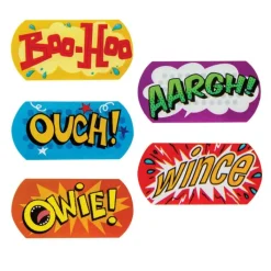 Bandages | Medical Practice Essentials<KidCare ™ Owie! Mini Strip Bandages - Bandages from SmileMakers