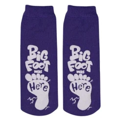 Medical Practice Essentials | Exclusive Kidcare™<KidCare ™ Purple Big Foot Ankle Length Slipper Socks - 1 pair - Medical Supplies & Accessories from SmileMakers