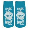 Medical Practice Essentials | Exclusive Kidcare™<KidCare ™ Teal Dino Ankle Length Slipper Socks - 1 pair - Medical Supplies & Accessories from SmileMakers