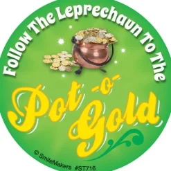 St. Patrick's Day | Other Fun Stickers<SmileMakers 100 Leprechaun Spotter Stickers - Stickers from