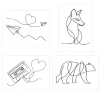 Toys | Toys & Prizes<SmileMakers Line Art Temporary Tattoos - Temporary Tattoos from