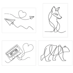 Toys | Toys & Prizes<SmileMakers Line Art Temporary Tattoos - Temporary Tattoos from