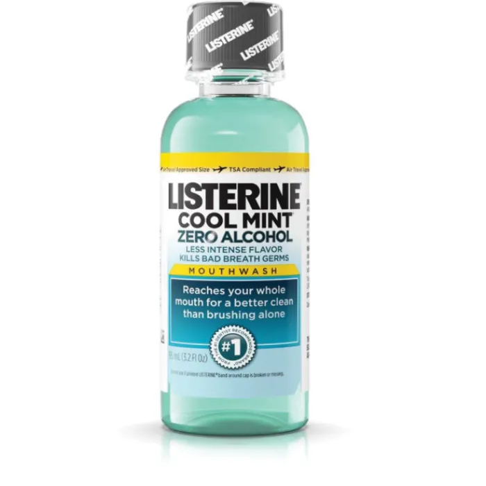 Dental Practice Essentials<Listerine ® Cool Mint Zero Alcohol Travel Size Mouthwash - Mouthwash from SmileMakers