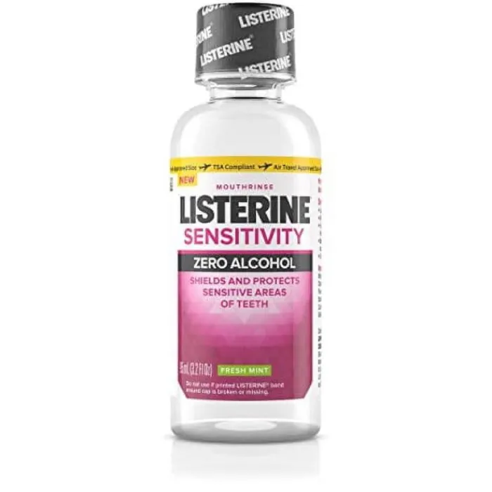 Dental Practice Essentials<Listerine ® Sensitivity Zero Alcohol Travel Size Mouthwash - Mouthwash from SmileMakers