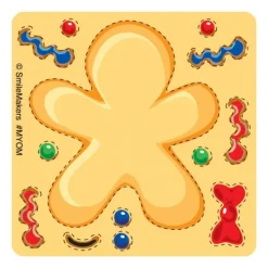Christmas | Other Fun Stickers<SmileMakers Make-Your-Own Gingerbread Man Stickers - Make-Your-Own Stickers from