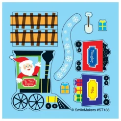 Christmas | Other Fun Stickers<SmileMakers Make-Your-Own Santa Train Stickers - Make-Your-Own Stickers from