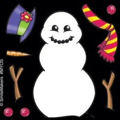 Seasons | Christmas<SmileMakers Make-Your-Own Snowman Stickers - Make-Your-Own Stickers from