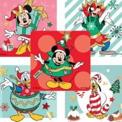 Christmas | Disney Stickers<SmileMakers Mickey & Friends Secret Santa Stickers - Stickers from