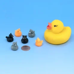 Figurines | Toys<SmileMakers Micro Cat Ducks - Rubber Duck Toys from