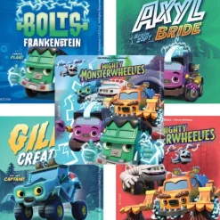 Character Stickers | Stickers<SmileMakers Mighty Monster Wheelies Stickers - Stickers from