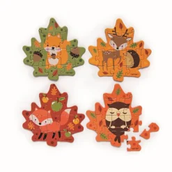 Seasons | Thanksgiving<SmileMakers Mini Fall Leaf Puzzles - Handheld Games & Puzzles from