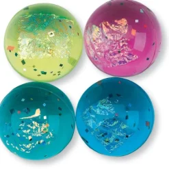 Toy Balls | Toys<SmileMakers 33mm Fire and Ice Glitter Bouncing Balls - Toy Balls from