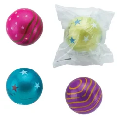 Toy Balls | Individually Wrapped Toys<SmileMakers 50mm Giant Metallic Star Bouncing Balls - Toy Balls from
