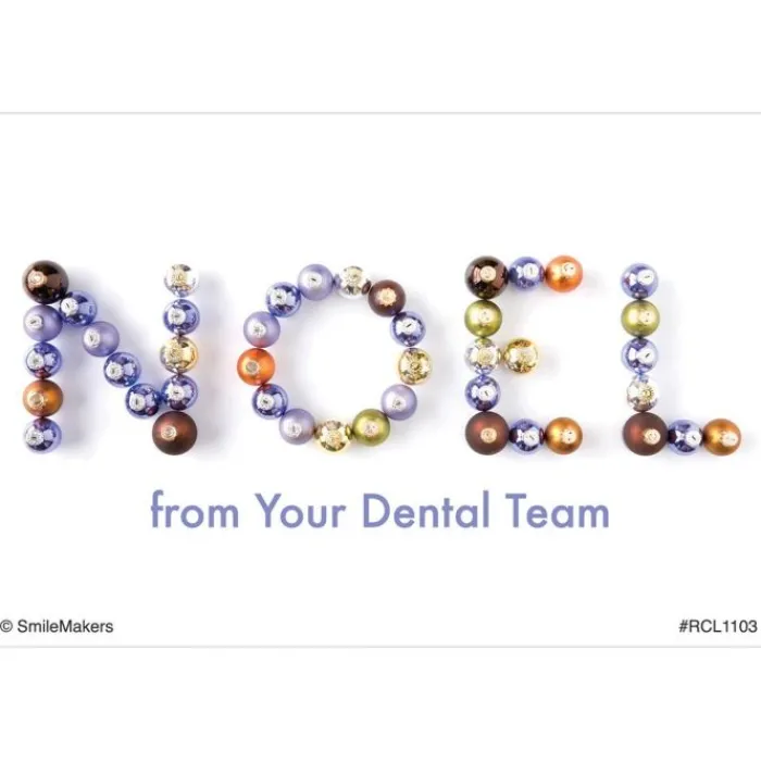 Christmas | Recall Cards<SmileMakers Noel Dental Team Recall Cards - Custom Recall Cards from