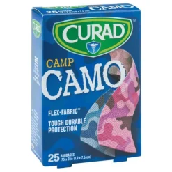 Bandages | Medical Practice Essentials<Curad 600 Pink/blue Fabric Camo bandage - Case Bandages from Smilemakers
