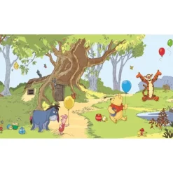 Wall Decals<SmileMakers Pooh & Friends Chair Rail Wall Mural - Office Décor from