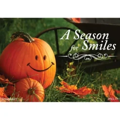 Thanksgiving | Recall Cards<SmileMakers Pumpkin Smile Recall Cards - Custom Recall Cards from